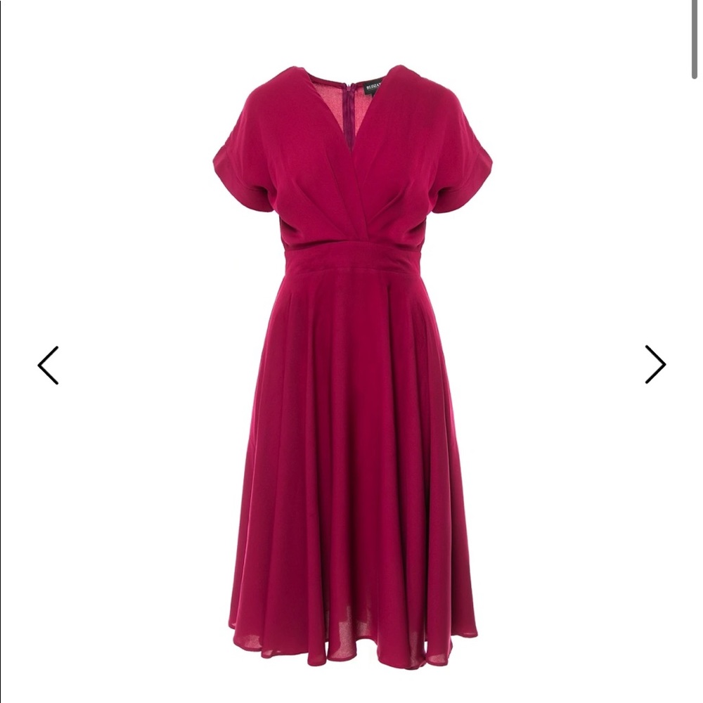 Fuchsia Midi Cocktail Dress